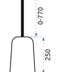 Lampa sufitowa wisząca w stylu loft LH20143