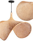 Lampa Wisząca Bambusowa APP1641-1CP 50cm 1