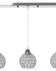 Lampa Wisząca Kryształowa Potrójna App715-3cp Chrom