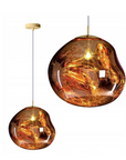 Lampa Sufitowa Wisząca Szklana APP331-1CP Złota
