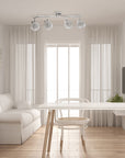 Lampa Sufitowa Wisząca Metalowa APP673-4C CHROM