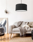 Lampa Wisząca 36cm APP622-1CP Czarna
