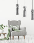 Lampa Sufitowa Wisząca Szklana APP900-1CP Dark