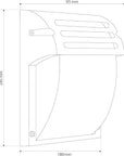 Lampa Elewacyjna Kinkiet Rsl013-1w Czarna 9