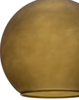 Lampa Sufitowa Wisząca Szklana Mat Kula 25cm APP627-1CP