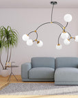 Lampa Wisząca Sufitowa Czarny Mat APP1673-8CP 7