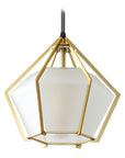 Lampa Wisząca Sufitowa Diament Szklana APP451-1CP Biała