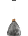 Lampa Sufitowa Szklana Retro APP897-1CP Czarna