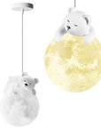 Lampa Sufitowa Wisząca White Bear APP1597-1CP 1
