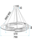Lampa Wisząca Led App1525-cp60/80 Chrom 10