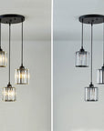 Lampa Sufitowa Kryształ APP513-3CPR Czarna