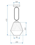 Lampa Wisząca APP1025-1CP