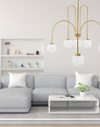 Lampa Sufitowa Wisząca Złota APP1584-6CP 5