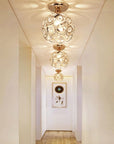 Elegancka Lampa Sufitowa App205-1c Kryształ Złota