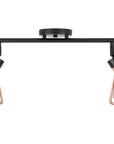 Lampa podwójna metalowa loft plafon APP535-2C Różowe Złoto