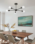 Lampa Pająk 5 APP1024-5CP Czarna