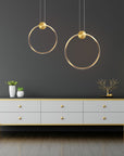 Lampa Sufitowa Wisząca Led App1397-cp Old Gold 40cm