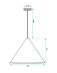 Lampa Sufitowa Wisząca App1443-1cp Dark Wood