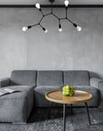 Lampa Sufitowa Klasyczna Metal Loft App737-6c Czarna