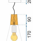 Lampa sufitowa SCANDI B APP059-1CP Szara