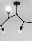 Lampa Sufitowa Klasyczna Metal Loft App737-6c Czarna