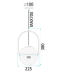Lampa Wisząca APP1674-1CP 7
