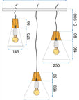 Lampa sufitowa SCANDI SET CP Szara