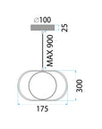 Lampa Wisząca Led App1555-cp Gold 8