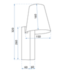 Lampa Kinkiet Loft APP1279-1W Black 8