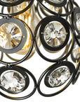 Lampa Wisząca Sufitowa Kryształowa App206-1c Czarna