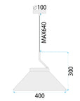 Lampa Sufitowa Wisząca Black APP1670-1CP 9