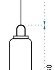Lampa Sufitowa Wisząca Szklana Tuba APP628-1CP