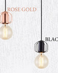 Lampa Sufitowa Wisząca Pojedyncza Loft APP593-1CP Różowe Złoto