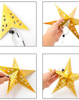Papierowa gwiazda podświetlana LED SY-002 45cm