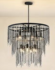 Lampa Kryształowa Wisząca App1314-cp Czarna 3
