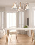 Lampa Sufitowa Skandynawska Trójramienna APP604-3C Biała