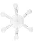 Lampa Sufitowa Plafon 6-Ramienna Metalowa APP710-6C Biała