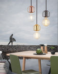 Lampa Sufitowa Wisząca Pojedyncza Loft APP593-1CP Różowe Złoto