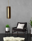 Lampa Sufitowa Wisząca Czarna App1676-cp Long 3