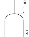 Lampa LED Sufitowa Wisząca Szklana APP444-CP