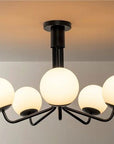 Lampa Wisząca Sufitowa Czarna APP1578-5C 3