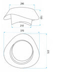 LAMPA SUFITOWA LED PLAFON APP1930-C 40cm WOOD 10