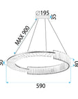 Lampa Wisząca Led App1528-cp60 Gold 10
