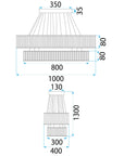 Lampa Sufitowa Wisząca Led App1546-cp2 Chrom 10