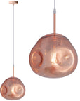 Lampa Sufitowa Wisząca Szklana APP333-1CP Różowe Złoto