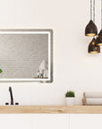 Lustro ścienne led 80x60cm p10407