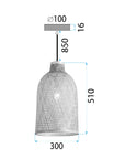 Lampa Sufitowa Wisząca Boho APP1627-1CP 6