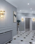 Lampa Kryształowa Kinkiet APP1535-1W Złota 6