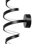 Lampa Ścienna Kinkiet Led Spring App826-w Czarny Mat