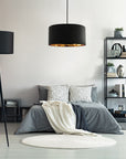Lampa Wisząca 36cm APP619-1CP Czarna